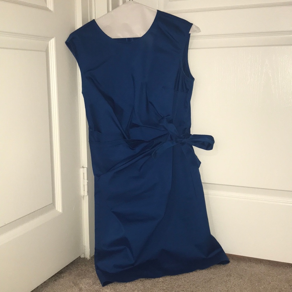 Pencil blue dress